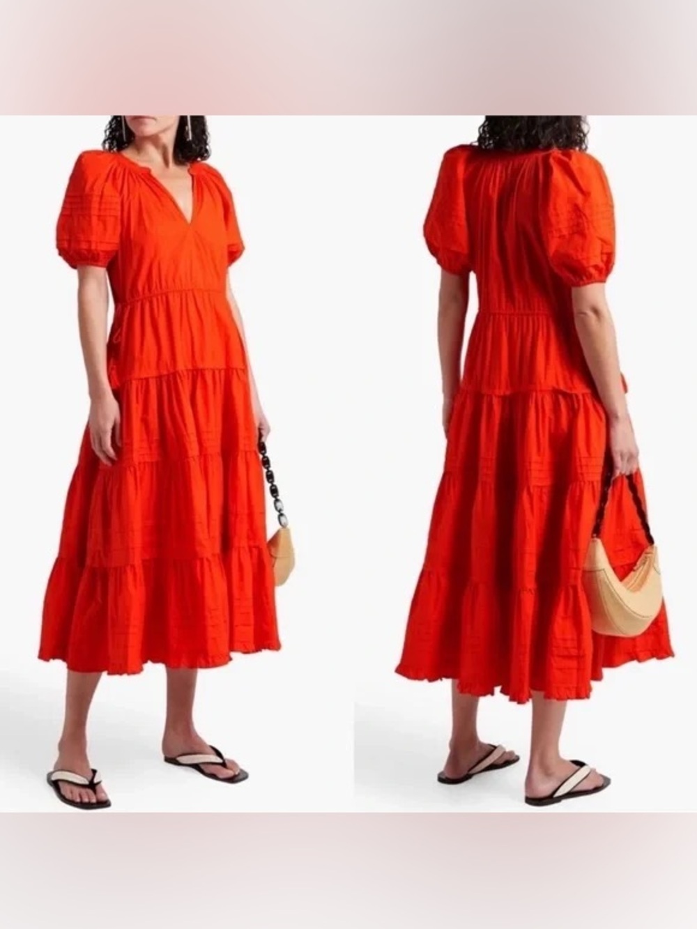 Ulla Johnson Claribel Midi Dress Red (106)